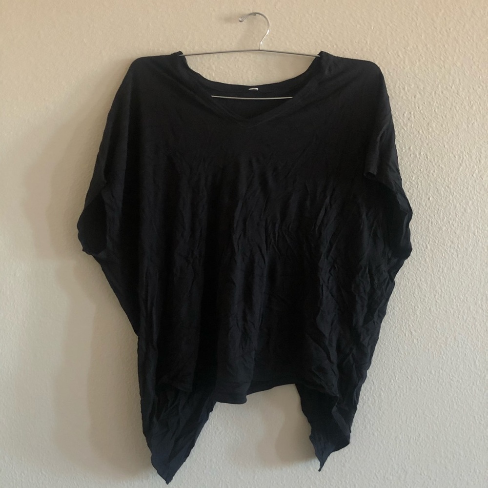 lululemon crossed open back tee